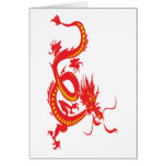 Red Dragon Chinese New Year Greeting Card
