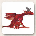 Red Dragon Cork Coasters