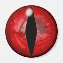 Red Dragon Eye Fridge Magnets