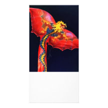 Red Dragon Kite Photo Card Template