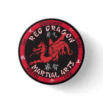 Red Dragon Martial Arts Pin buttons