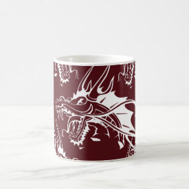 Red Dragon Mythical Creature Cool Fantasy Design Mugs