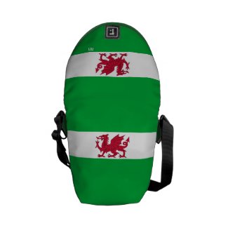 Red Dragon of Wales on Mini Messenger Bag