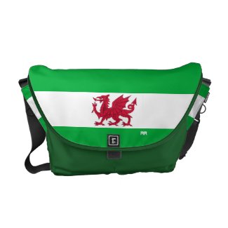 Dragon, welsh dragon, dragon of Wales, wales flag, st davids day, st davids flag, rickshaw, messenger, welsh messenger, messenger bag,