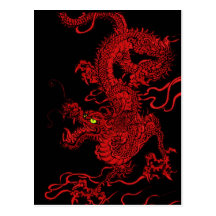 Red Dragon Post Cards