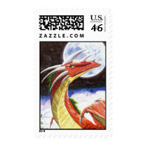 Red dragon stamps
