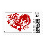 Red Dragon Postage Stamp