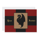 Red Dragon Rider Birthday Party Invitation