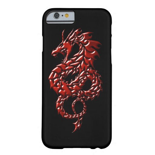Red Dragon Rising Black iPhone6 Cell Phone Case Zazzle