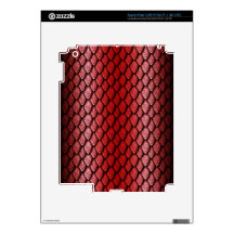 Red Dragon Scales iPad 3 Decal