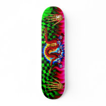 Red Dragon Skull Toy Blocks Custom Skate Boards