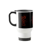 Red Dragon Year of the Dragon Asian Art Design Mugs