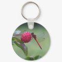 Red Dragonfly Nature Photo Keychain Keyring keychain