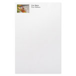 Red Dragonfly on Tiger Lily Custom Stationery