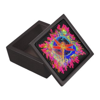 Red Dragonfly Splahing by Sharles Premium Gift Boxes