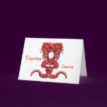 Red dragons entwined