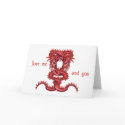 Red dragons entwined - just me and you cards by LisaKonrad Red dragons entwined - just me and you cards