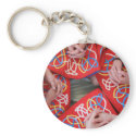 Red Dresses Irish Dance Keychain
