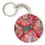 Red Dresses Irish Dance Keychain
