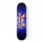 Red Drum Kit Illustration: Custom Skateboard