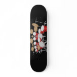 Red Drum Kit Illustration: Custom Skateboard