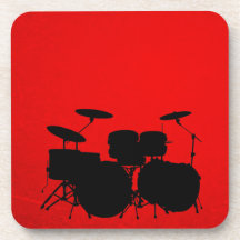 Red Drum Vector Drink Coasters