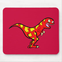 Red Dryptosaurus Mouse Pad