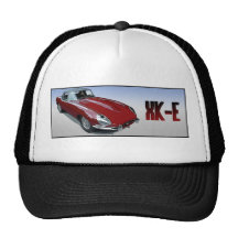 Red E Type Roadster Trucker Hats