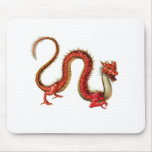 Red Eastern Dragon Mouse Mat