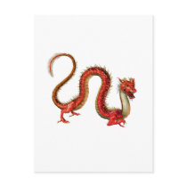 Red Eastern Dragon postcards