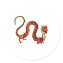 Red Eastern Dragon stickers by towalj Red Eastern Dragon stickers