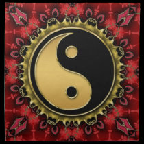 Red Eastern Home Decor YinYang New Age Napkin napkins