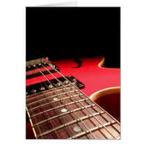 Red Electric Guitar Cards