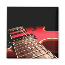 Red Electric Guitar magnets by VoXeeD Red Electric Guitar magnets