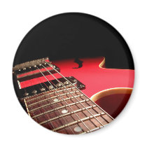 Red Electric Guitar magnets by VoXeeD Red Electric Guitar magnets