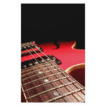 Red Electric Guitar Stationery Design