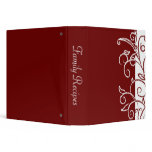 Red Elegance binders
