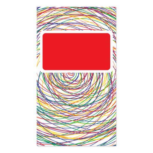 red elegant abstract professional business card (front side)