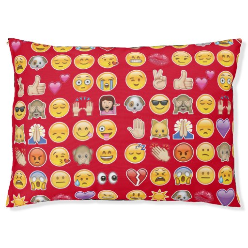 red emoji pet animal cat dog puppy bed dog bed | Zazzle red emoji pet animal cat dog puppy bed dog bed | Zazzle