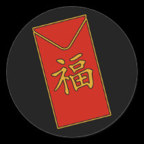 Red Envelope Motif stickers