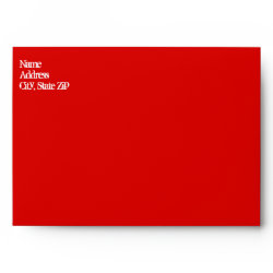Red Envelopes 5x7 with Return Address
