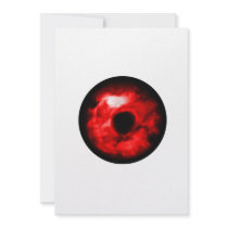 Red eye like graphic, monster eye? Alien eye? Personalized Invitation