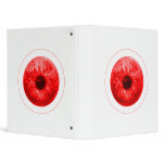 Red Eyeballs 2 The MUSEUM Zazzle Gifts Vinyl Binder