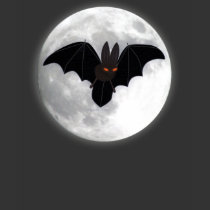 Red-Eyed Bat and Moon t-shirts