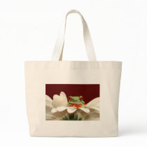 red eyed tree frog canvas bag