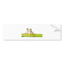 red eyed tree frog bumper sticker