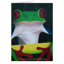 Red Eyed Tree Frog Card