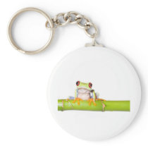 red eyed tree frog key chain