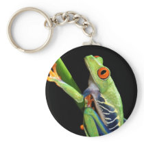 red eyed tree frog key chain