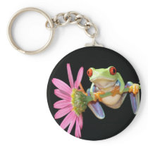 red eyed tree frog key chains